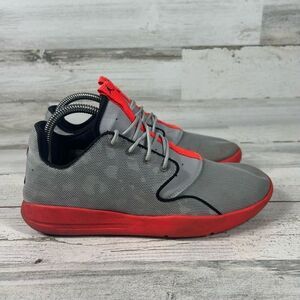 Jordan‎ Eclipse Kids Lace Up Sneaker Athletic Shoes Gray Orange Size 7Y